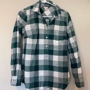 J Crew XS Half Button Up